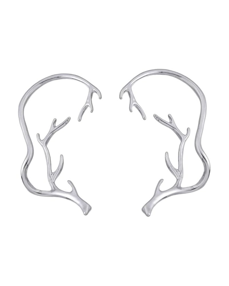 Unique Ear Clips Earrings for Women Non Piercing Branch Ear Cuff Wrap Earrings Cartilage Cuff Earring Jewelry Silver $5.21 Ea...