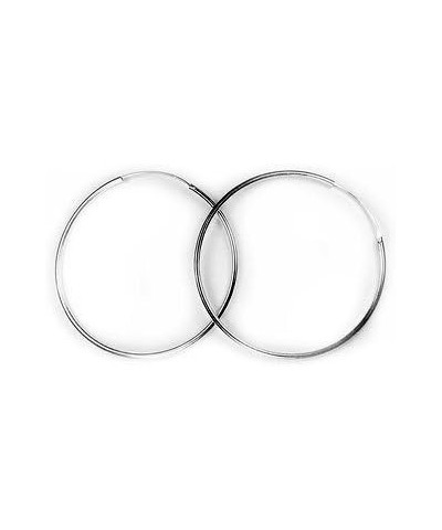 Super Large Sterling Silver 4" Endless Hoop Earrings - 100mm Hoops $18.24 Earrings