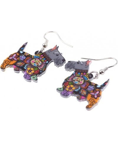 Dog Collection Aberdeen Scottish Terrier Dog Statement Long Drop Dangle Women Earrings $8.52 Earrings