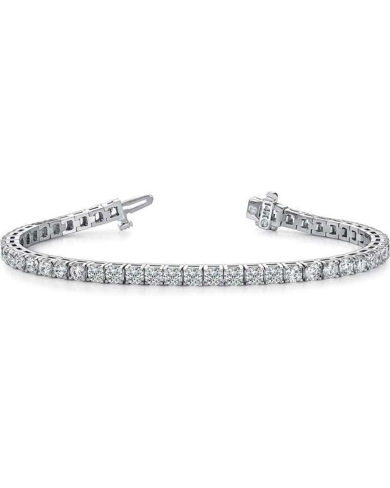 5 to 20 Carat LAB GROWN Classic Diamond Tennis Bracelet 4 Prong Ultra Premium Collection E-F SI1-SI2 White Gold 15.0 carats $...