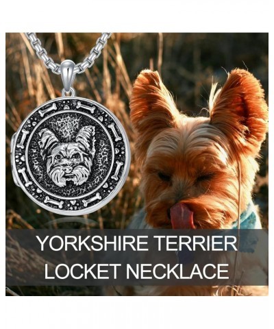 925 Sterling Silver Pet Dog Locket That Holds Pictures Photo Pendant Necklace Patron Amulet Personalized Locket Necklace Gift...