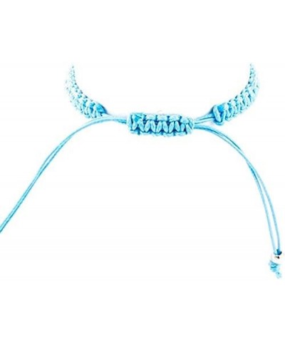 Blue Dolphin on Adjustable Macrame Bracelet $7.25 Bracelets