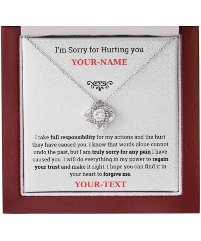 Im Sorry Gifts For Her, Apology Gifts For Her, To My Soulmate Necklace For Women, Funny Gifts For Girlfriend, Personalized Ch...