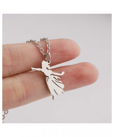 Princess Wendy Pendant Necklace Fairy Tale Quote Silhouette Jewelry Wendy Necklace $7.79 Necklaces