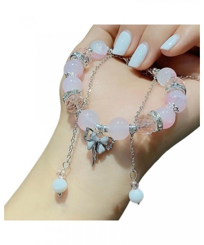 Fashionable Butterfly Bracelet Beads Bangle Adjsutable Wrist Chain Unique Women's Jewelry Pieces for Daily Wear 1 $4.50 Brace...