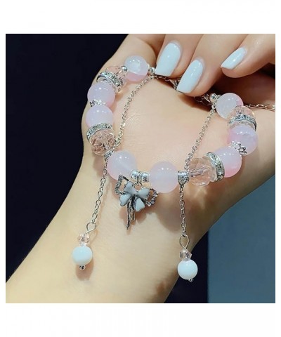 Fashionable Butterfly Bracelet Beads Bangle Adjsutable Wrist Chain Unique Women's Jewelry Pieces for Daily Wear 1 $4.50 Brace...