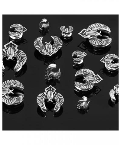 8mm-25mm (0g-1") Snake Saddle Plugs Ear Gauges Tunnels Hypoallergenic 316 Stainless Steel Earrings Plugs Piercing For Ears Ex...