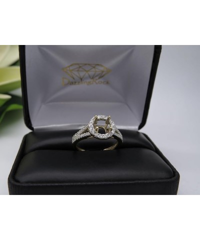 0.45 Carat (ctw) Round White Diamond Split Shank Semi Mount Engagement Ring for Her in 14K Gold 9.5 Yellow Gold $244.75 Rings