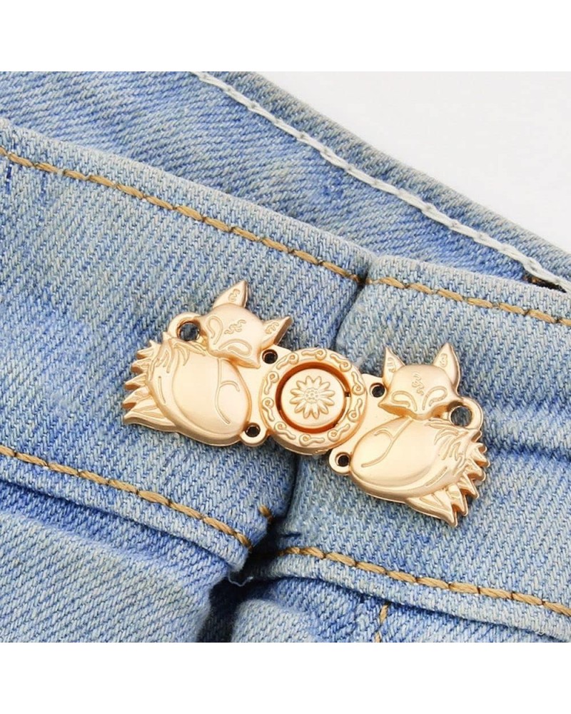 Retro Waist Adjustment Pins, Elegant Tightening Waistband Pin Brooches Anti-Exposure Brooches, Trendy Jeans Buckles Garment A...