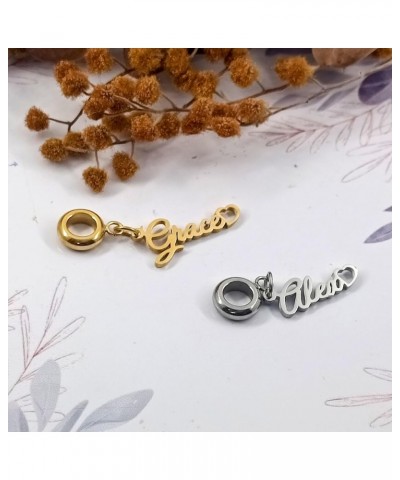 Name Heart Charm Personalized for Pandora European Bracelet Necklace Women Girl Gift Ashley-Sivler $7.64 Bracelets