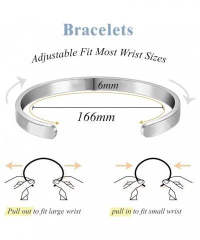 Stainless Steel Bangle Bracelet For Sister Friend Style657 $11.26 Bracelets