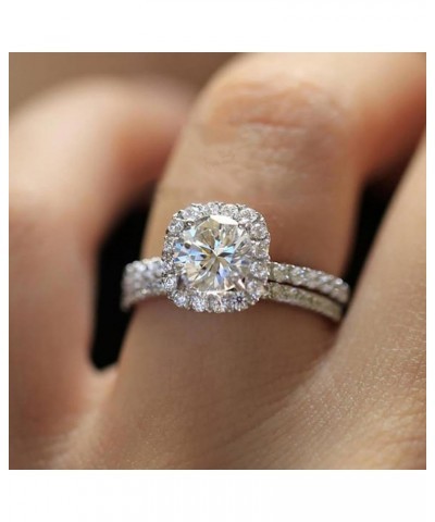 3PCS Wedding Band Ring For Women - Vintage Unique Exquisite Luxury Temperament Stackable Zirconia Diamond Ring Valentine Birt...