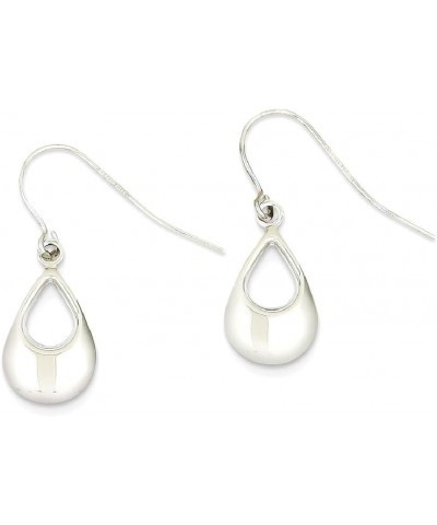 14K White Gold Teardrop Drop Dangle Earrings 14K White Gold - 24mm - 0.94 inch $74.68 Earrings