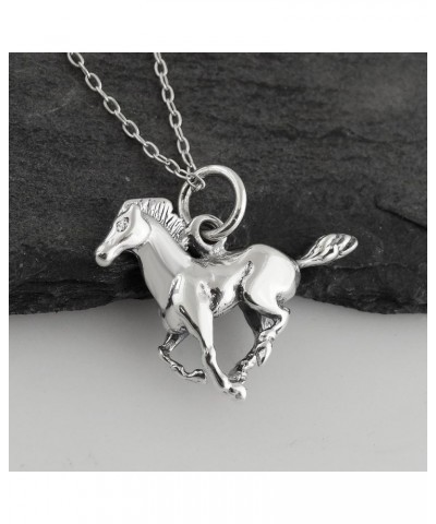 Sterling Silver Animals and Woodland Creatures Pendant Necklaces for Men and Women 3D HORSE $17.34 Necklaces