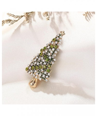 Christmas Brooch for Women Girls, Rhinestone Crystal Xmas Lapel Pin Chrsitmas Decoration Accessories Jewelry Gift Green $6.59...