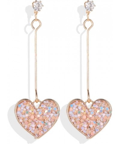 Valentines Day Earrings for Women Red Heart Earrings Rhinestone Heart Drop Dangle Earring Valentine's Day Mother's Day Jewelr...