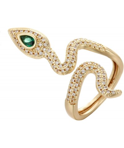 Snake Ring for Women, Butterfly Ring Panther Rings Leopard Head Ring Lion Head Ring Adjustable Ring Style 10 $10.02 Rings