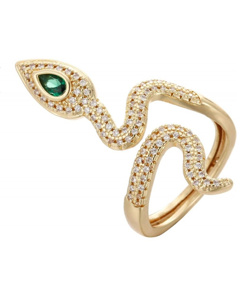 Snake Ring for Women, Butterfly Ring Panther Rings Leopard Head Ring Lion Head Ring Adjustable Ring Style 10 $10.02 Rings