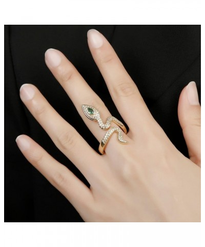 Snake Ring for Women, Butterfly Ring Panther Rings Leopard Head Ring Lion Head Ring Adjustable Ring Style 10 $10.02 Rings