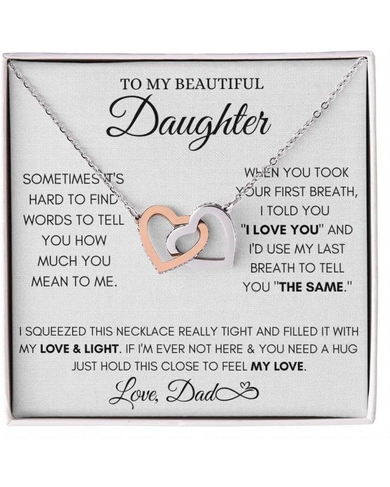 Gift For Daughter From Dad, Daughter Father Necklace, Daughter Gift From Dad, Father Daughter Gifts, Graduation Christmas Bir...