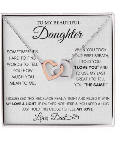 Gift For Daughter From Dad, Daughter Father Necklace, Daughter Gift From Dad, Father Daughter Gifts, Graduation Christmas Bir...