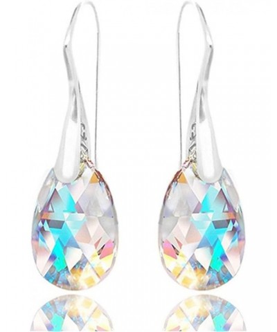 Teardrop Crystal Drop Dangle Earrings for Women Multicolor Boho Hoop Colorful Hook Christmas, 3*0.9cm $3.44 Earrings