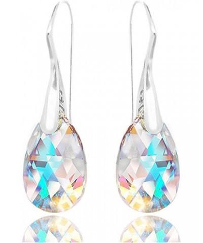 Teardrop Crystal Drop Dangle Earrings for Women Multicolor Boho Hoop Colorful Hook Christmas, 3*0.9cm $3.44 Earrings