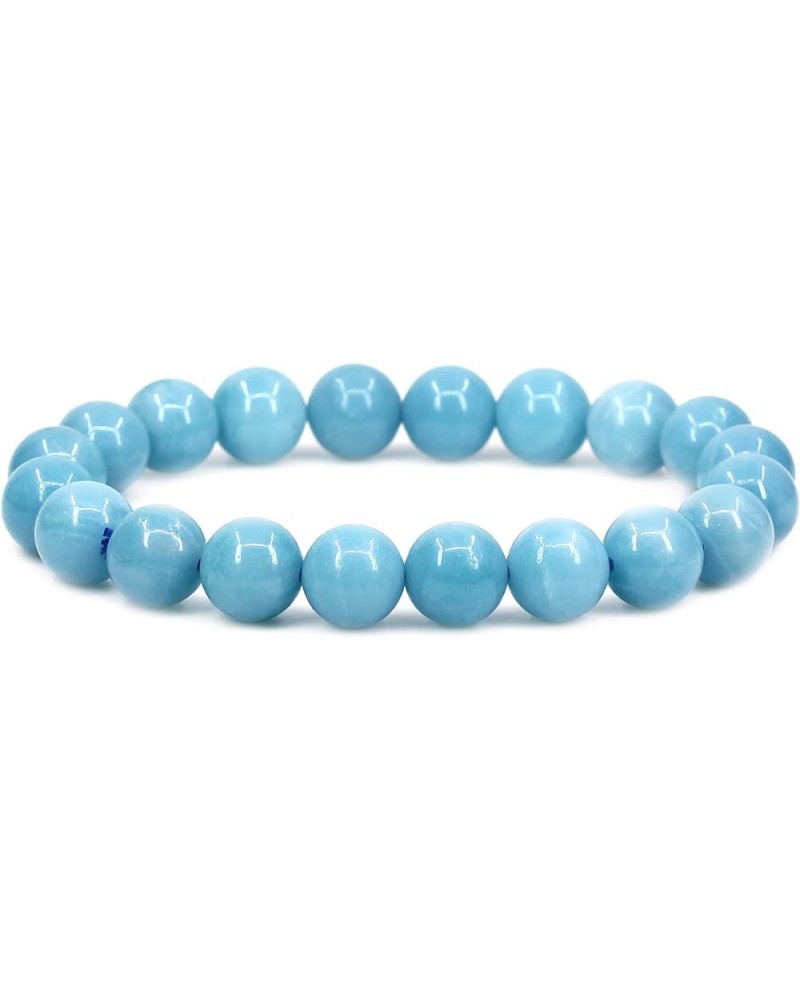 Gem Semi Precious Gemstones 10mm Round Beads Crystal Stretch Bracelet 7.2 Inch Unisex AA Grade Blue Amazonite $7.50 Bracelets