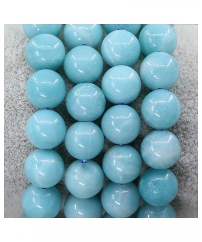 Gem Semi Precious Gemstones 10mm Round Beads Crystal Stretch Bracelet 7.2 Inch Unisex AA Grade Blue Amazonite $7.50 Bracelets