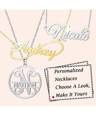 Name Necklace Personalized Gifts Customized Name Necklace Leah Silver $15.65 Necklaces