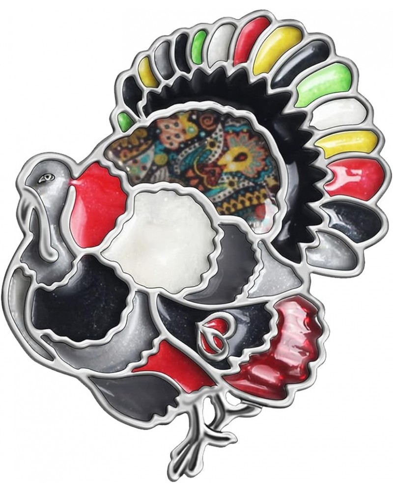 Thanksgiving Turkey Brooch Pins for Women Girls Jacket Bag Charms Chicken Pins Jewelry Gifts Anchor $8.69 Brooches & Pins