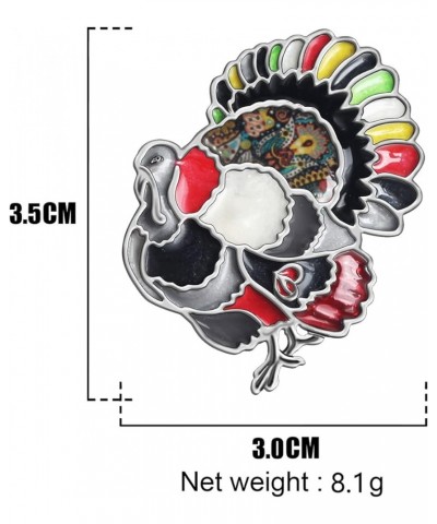 Thanksgiving Turkey Brooch Pins for Women Girls Jacket Bag Charms Chicken Pins Jewelry Gifts Anchor $8.69 Brooches & Pins