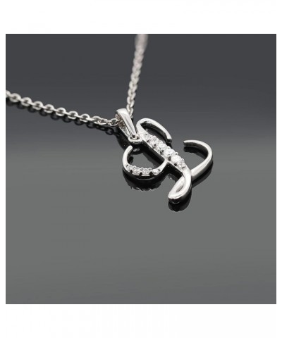 Stylish Initial Charms Pendants Necklaces for Women - Round Cut Diamond Alpahbet Letter Personalized Coin Name Necklaces for ...