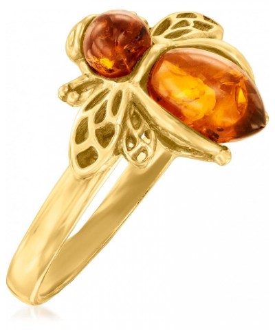 Amber Bumblebee Ring in 18kt Gold Over Sterling. Size 9 $34.05 Rings