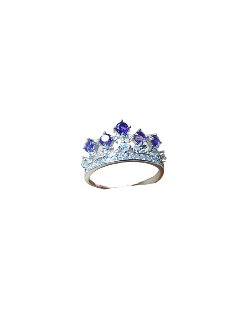 rkjewellry_store || Enhancer Ring Bands, 1.50Ct Round Cut Amethyst Five Diamond Crown Engagement Ring 14K White Gold Finish, ...