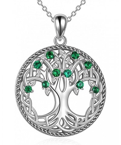 Tree of Life Necklace 925 Sterling Silver Necklace Family Tree Pendant Jewelry Gifts for Women Mom $8.84 Necklaces