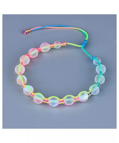 Moon-Stone Beaded Bracelets Colorful Hand Woven Strands Bracelets Beach Bangles Jewelry B $13.75 Bracelets