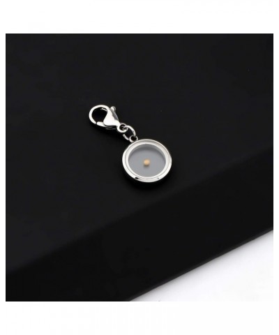 Faith Mustard Seed Charm Zipper Pull Clip On for Religious Men Women silver stainless steel $8.84 Bracelets