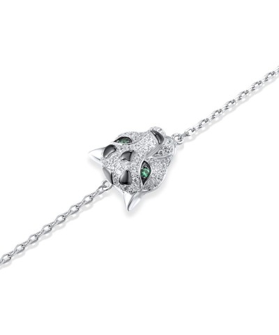 925 Sterling Silver Bracelet for Women [C]White Panther 2 $15.36 Bracelets