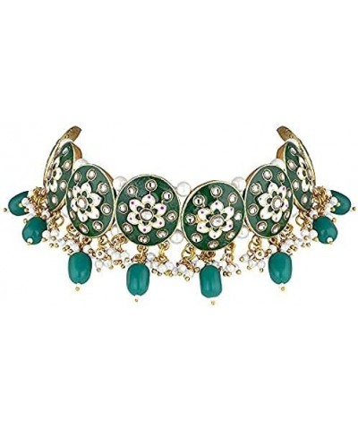 Indian Traditional Jewellry Set For Women Green 8 $20.99 Jewelry Sets