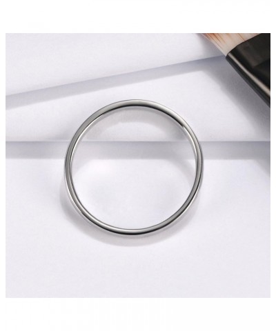 2mm Wedding Band for Men or Women Black Gunmetal over Solid Sterling Silver Comfort Fit Bridal Ring Rose $13.62 Bracelets