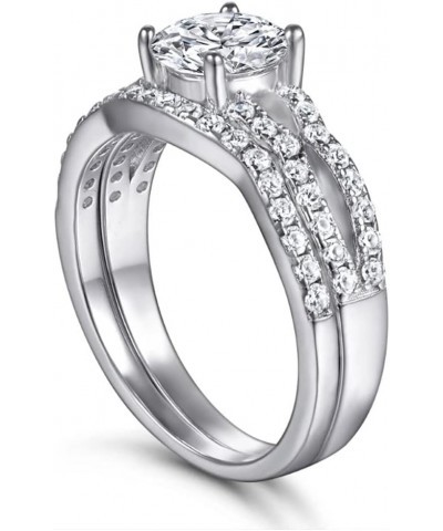 10K 14K 18K Gold Moissanite Wedding Ring Sets for Women Round Cut Moissanite Engagement Ring Bridal Set Style 3 $58.50 Sets