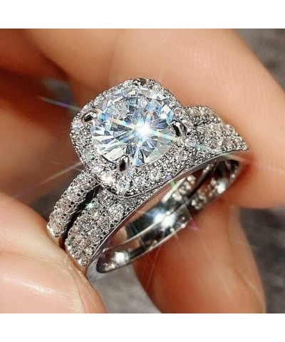 Style Wedding Sets Rings for Women Luxury Female Engagement Accessories Sets Lady Party Jewelry Gift F1209 9 $14.90 Jewelry Sets