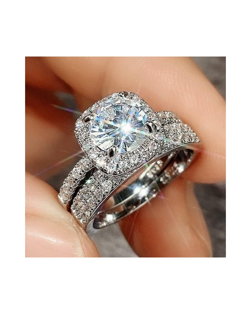 Style Wedding Sets Rings for Women Luxury Female Engagement Accessories Sets Lady Party Jewelry Gift F1209 9 $14.90 Jewelry Sets