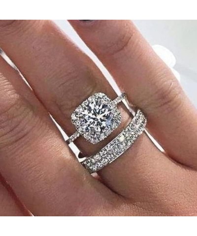 Style Wedding Sets Rings for Women Luxury Female Engagement Accessories Sets Lady Party Jewelry Gift F1209 9 $14.90 Jewelry Sets