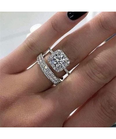 Style Wedding Sets Rings for Women Luxury Female Engagement Accessories Sets Lady Party Jewelry Gift F1209 9 $14.90 Jewelry Sets