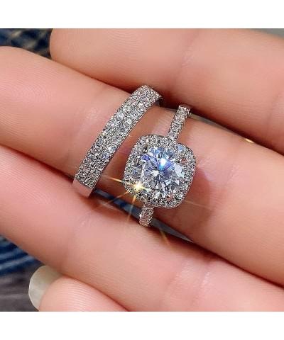 Style Wedding Sets Rings for Women Luxury Female Engagement Accessories Sets Lady Party Jewelry Gift F1209 9 $14.90 Jewelry Sets