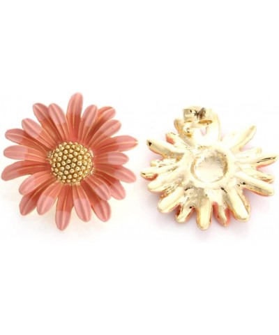 Daisy Flower Drop Earrings Dogwood Petal Big Flower Earrings for Girls Women Pink $14.70 Earrings