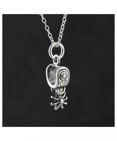 925 Sterling Silver Western Coyboy and Cowgirl Pendant Necklaces SPUR $10.35 Necklaces