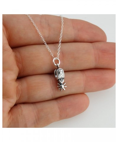 925 Sterling Silver Western Coyboy and Cowgirl Pendant Necklaces SPUR $10.35 Necklaces